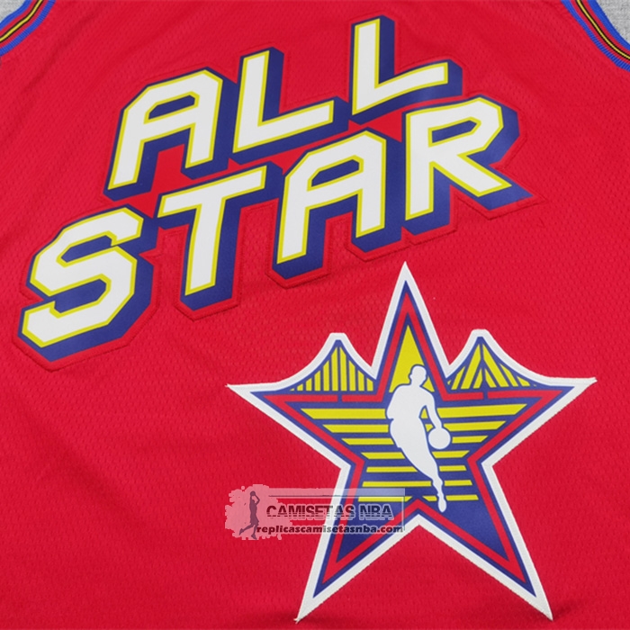 Camiseta All Star 2025 San Antonio Spurs Victor Wembanyama NO 1 Rojo